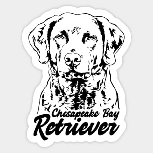 Chesapeake Bay Retriever Portrait Dog Sticker